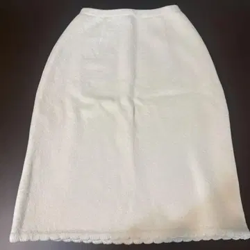 해롯 화이트 타이트 스커트