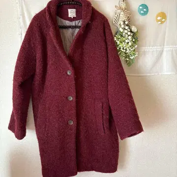 SM2 버건디 롱 코트 M 사이즈