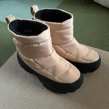 방수 베이지 숏부츠 겨울 신발