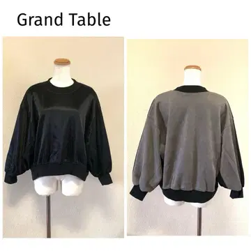 Grand Table 그랜터블* 이종 소재 티셔츠 상의 [ F ]