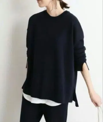 SLOBE IENA 워셔블 스무스 니트 풀오버