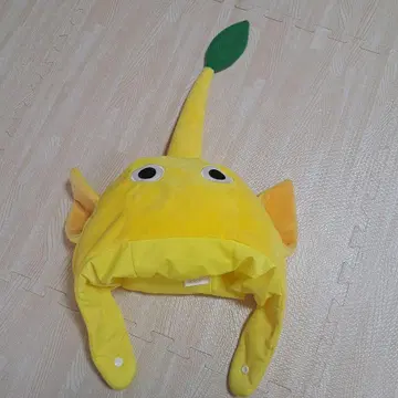 피크민 모자 가부리모노 옐로우 컬러 노랑 피크민