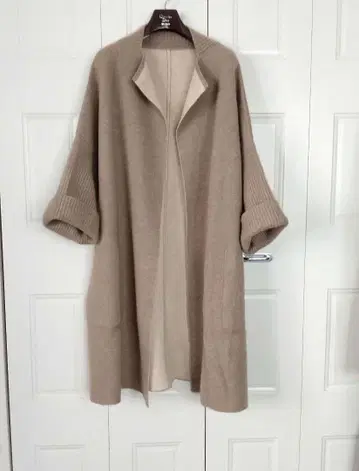 캐시미어 니트 코트 리버서블