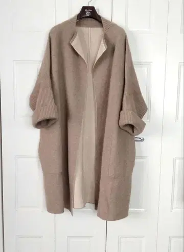 캐시미어 니트 코트 리버서블