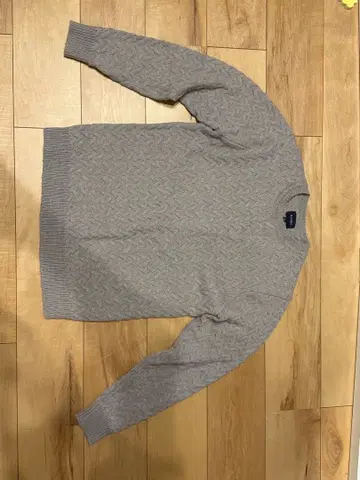 BEAMS 케이블 짜임 니트 스웨터 셰틀랜드 스웨터 M 그레이