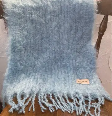 BALMUIR 발뮤르 머플러 모헤어 파스텔 블루
