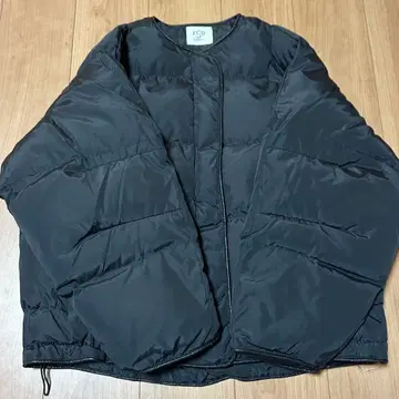 [ 새상품급 ] 노카라 다운 자켓 블랙