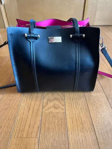 kate spade 블랙/핑크 토트백