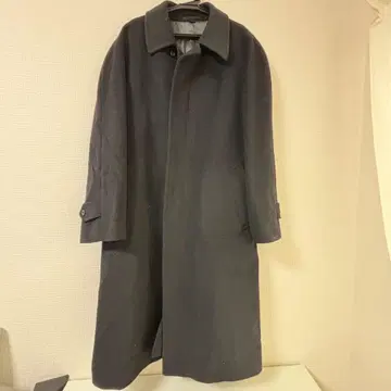 KENNES 캐시미어 100% 스텐카라 코트 L 블랙 롱 기장