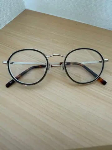 UNTITLED 라운드 안경 UNV-13 실버/토터스