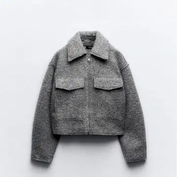 ZARA 부클레 크롭 자켓 XS