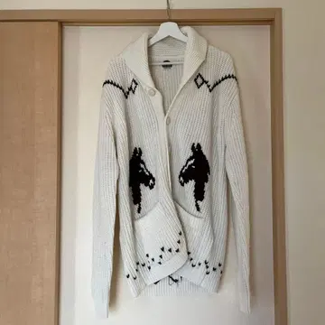 [ 구제 의류 ] miller 말 무늬 니트 가디건