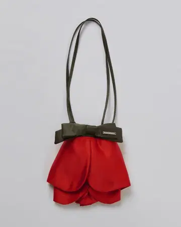 Kanako Tamura Satin Rose Bag (Red)