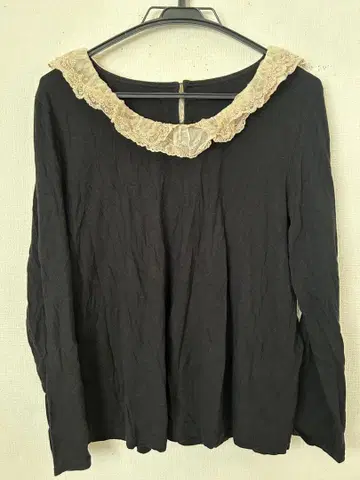 프랑슈리페 fl5 이너 레이스 긴팔 블랙