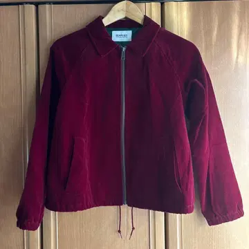 BEAMS BOY 버건디 벨로아 자켓