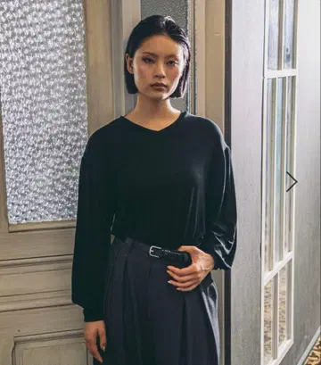 니코앤드 모드놈 울 혼방 마통 슬리브 풀오버 L