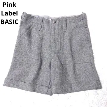핑크 라벨 베이직 숏팬츠 하의 일본제 가을 겨울 캐시미어