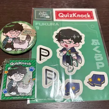 후쿠라P TDC 스티커 & 마네키네코 아크릴 키링 & 캔뱃지 세트