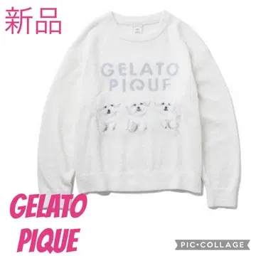 새상품 젤라또피케 모티브 자카드 풀오버 비숑 프리제 이번 시즌