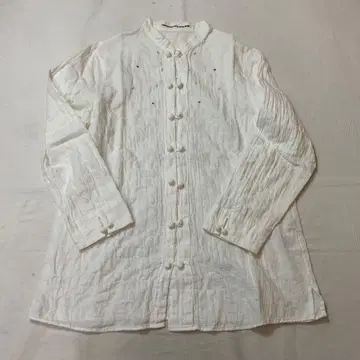 마드모아젤 논논 긴팔 블라우스 차이나 버튼 자수 38 M