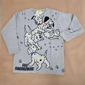 [ 미사용 새상품 ] 101마리 강아지 니트 스웨터 그레이