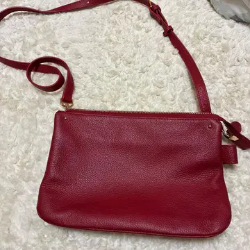 빨간색 가죽풍 숄더백