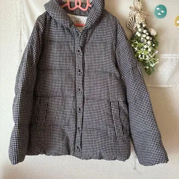 SM2 체크 무늬 다운 자켓