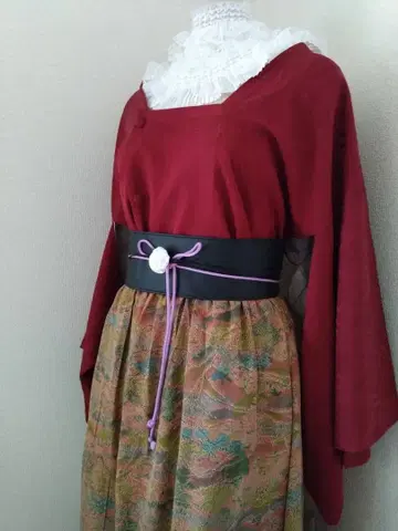 와양절충 기모노 드레스 기모노 리메이크 다이쇼 로망