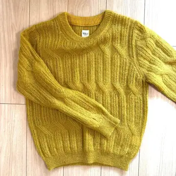 ronherman 모헤어 니트 옐로우 컬러