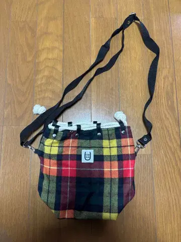 [ COMSUBI ] 체크 무늬 숄더백