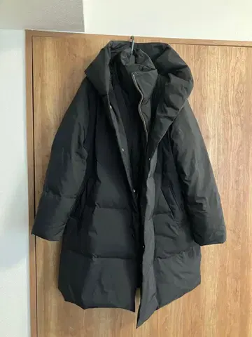 FRAMEWORK 후드 부착 롱 다운 자켓