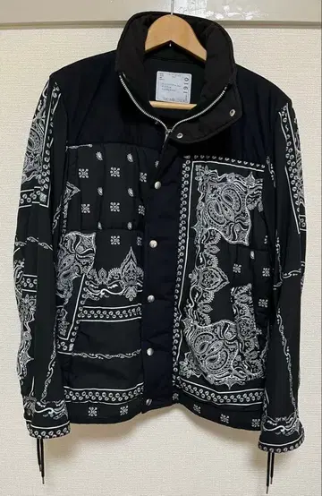 Sacai 페이즐리 블루종 자켓 19AW