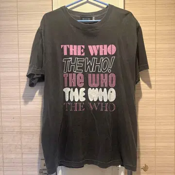 THE WHO 그래픽 T셔츠 다크 그레이