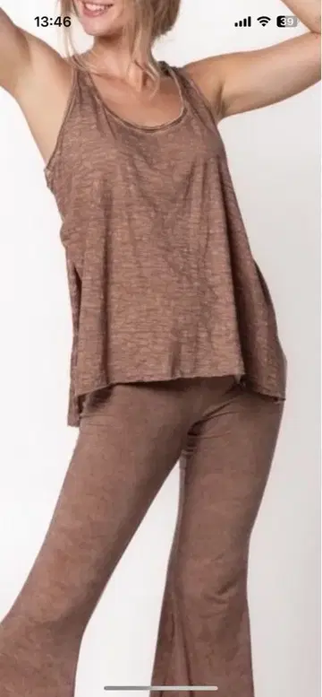 살세이션 탱크탑 라이트 브라운 XS