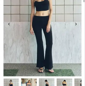 juemi 글리터 플레어 팬츠