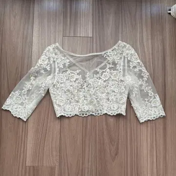 코코멜로디 레이스 볼레로 웨딩 5부 소매 7호