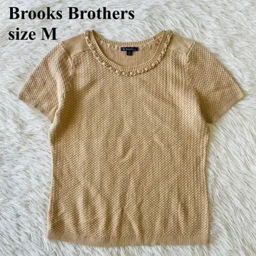 고품질 브룩스브라더스 반팔 니트 스웨터 베이지 사이즈 M