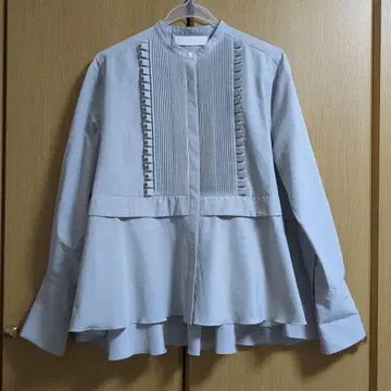 마릴린문 턱프릴 플레어 셔츠 긴팔