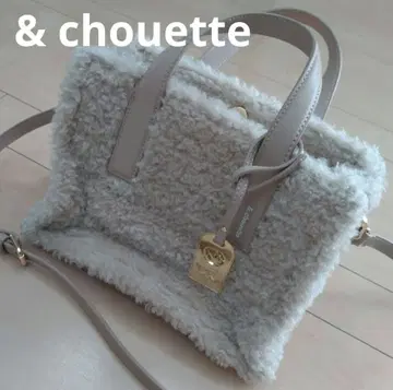 & chouette 2way 숄더 핸드백 베이지