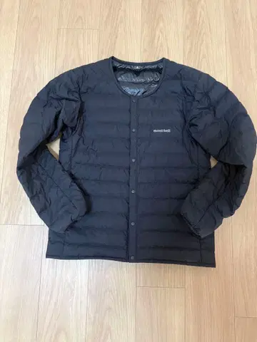 몽벨 스페리오 다운 라운드넥 자켓 가디건 블랙 M