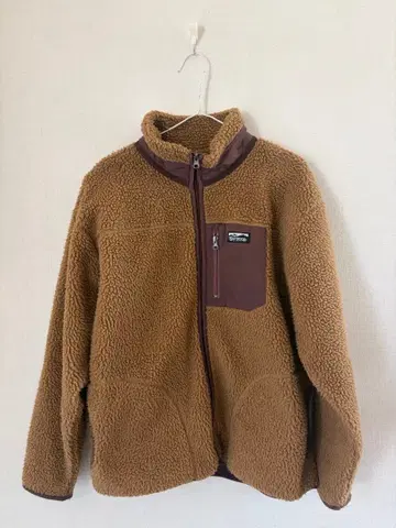 보아 플리스 자켓 브라운