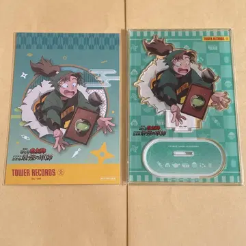 닌타마 란타로 젠포지 잇사쿠 타워 레코드 카페 아크릴 스탠드 카드 특전