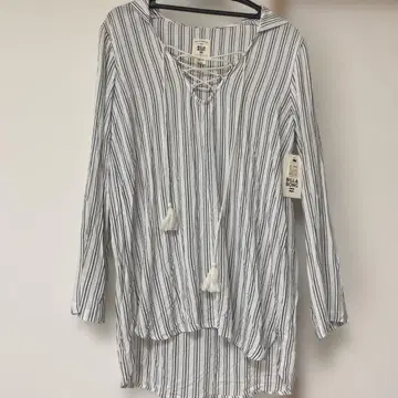 [ 새상품 ] Billabong 레이온 셔츠 상의 스트라이프 S