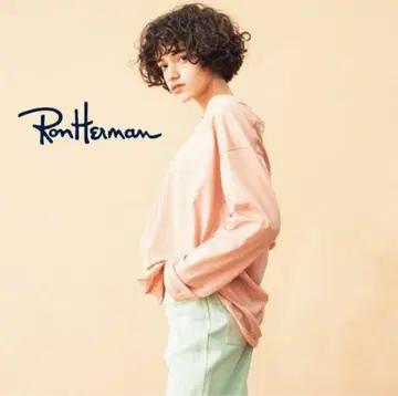 JANE SMITH x RHC 베이지 V넥 긴팔T셔츠