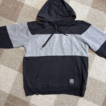 그레이/블랙 풀오버 후드티 LL