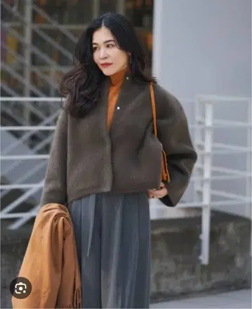 ELENDEEK 라쿤 믹스 숏 더블 가디건