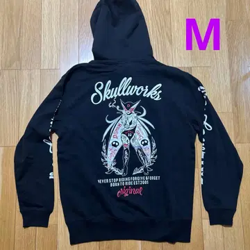 새상품 M 스컬 웍스 타츠노코 프로 후드티 도론죠 야타맨