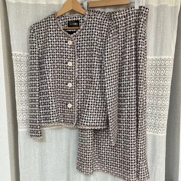 트위드 자켓 & 스커트 셋업