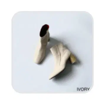 MANA 아이보리 스퀘어 부츠