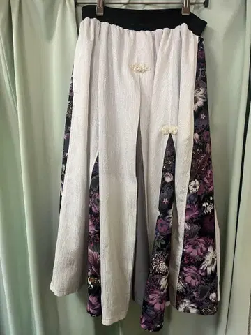 QutieFrash 일본풍 패턴 하카마 플레어 스커트